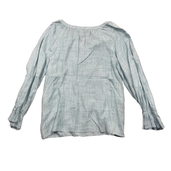 Tommy Bahama Medium Ladies 3/4 Sleeve Green White Blouse Rayon - Picture 5 of 5